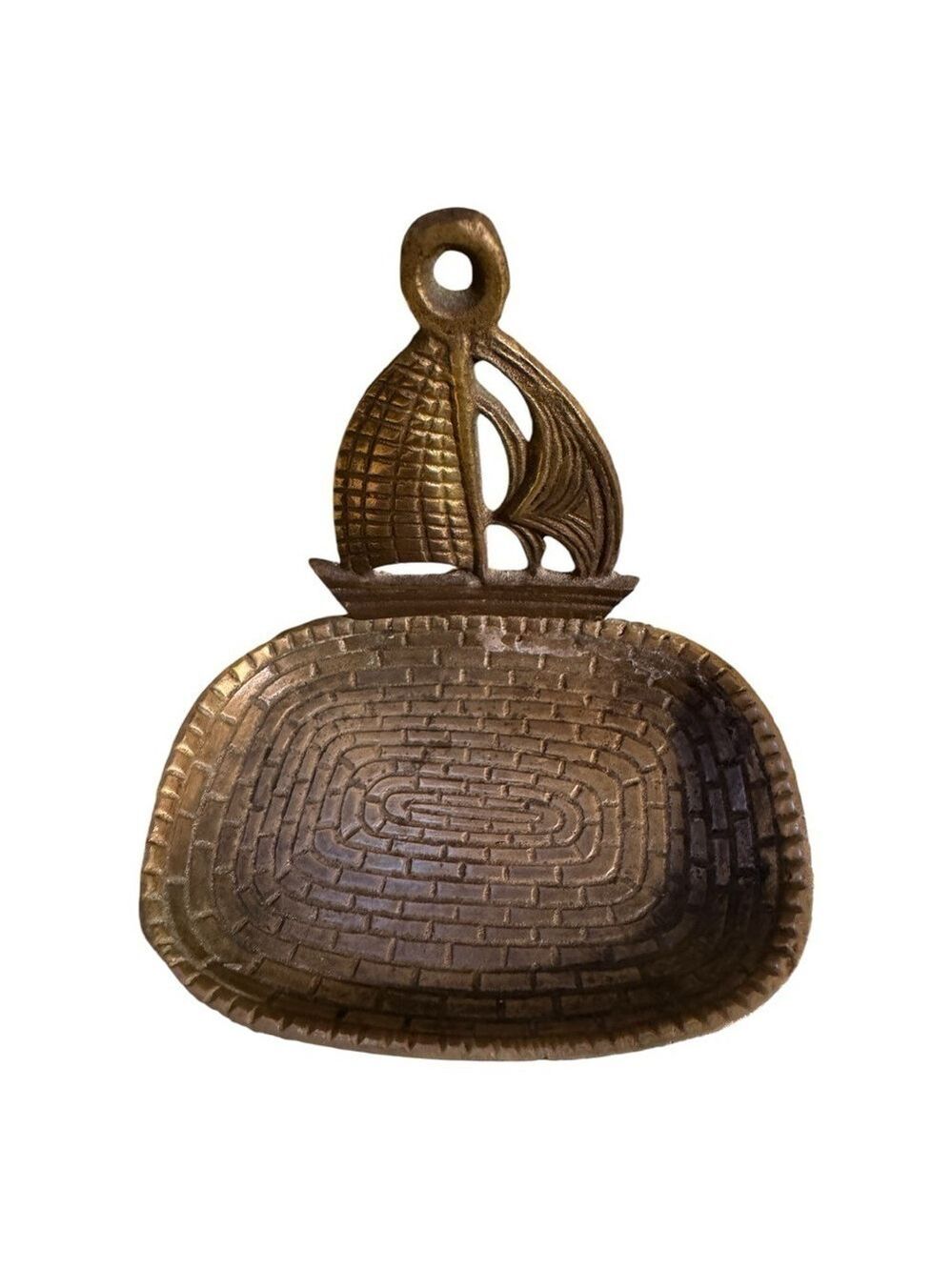 Vintage Brass Boat Soap Holder - Picture 2 of 4